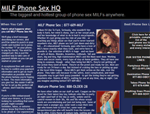 Tablet Screenshot of milfphonesexhq.com